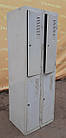 Шафа для перевдягання металева, подвійна на 4 дверки, Б/у, фото 3