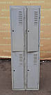 Шафа для перевдягання металева, подвійна на 4 дверки, Б/у, фото 2