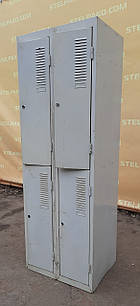 Шафа для перевдягання металева, подвійна на 4 дверки, Б/у
