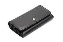 Жіночий шкіряний зручний гаманець (2022) чорний