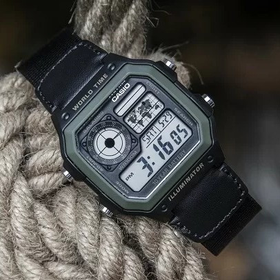 Тактичний годинник для військових, годинник чоловічий протиударний водонепроникний, годинник електронний наручний Casio
