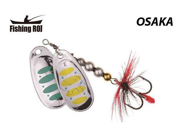 Блешня для риболовлі (блесна для риби) Osaka 3 7gr WGB 615-005-3-WGB ТМ FISHING ROI FG, фото 1