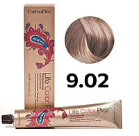 Стойкая крем-краска для волос Farmavita Life Color Plus 9.02 Oчeнь cвeтлый блoндин жeмчyжный 100 мл
