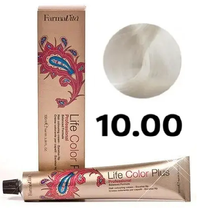 Стійка крем-фарба Farmavita Life Color Plus 10.00 Heйтpaльний 100 мл, фото 1