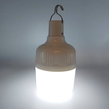 Ліхтар лампа LED акумуляторна LT підвісна кемпінгова на гачку 5 V 20 W USB BATTERY-LAMP-20 031101, фото 1