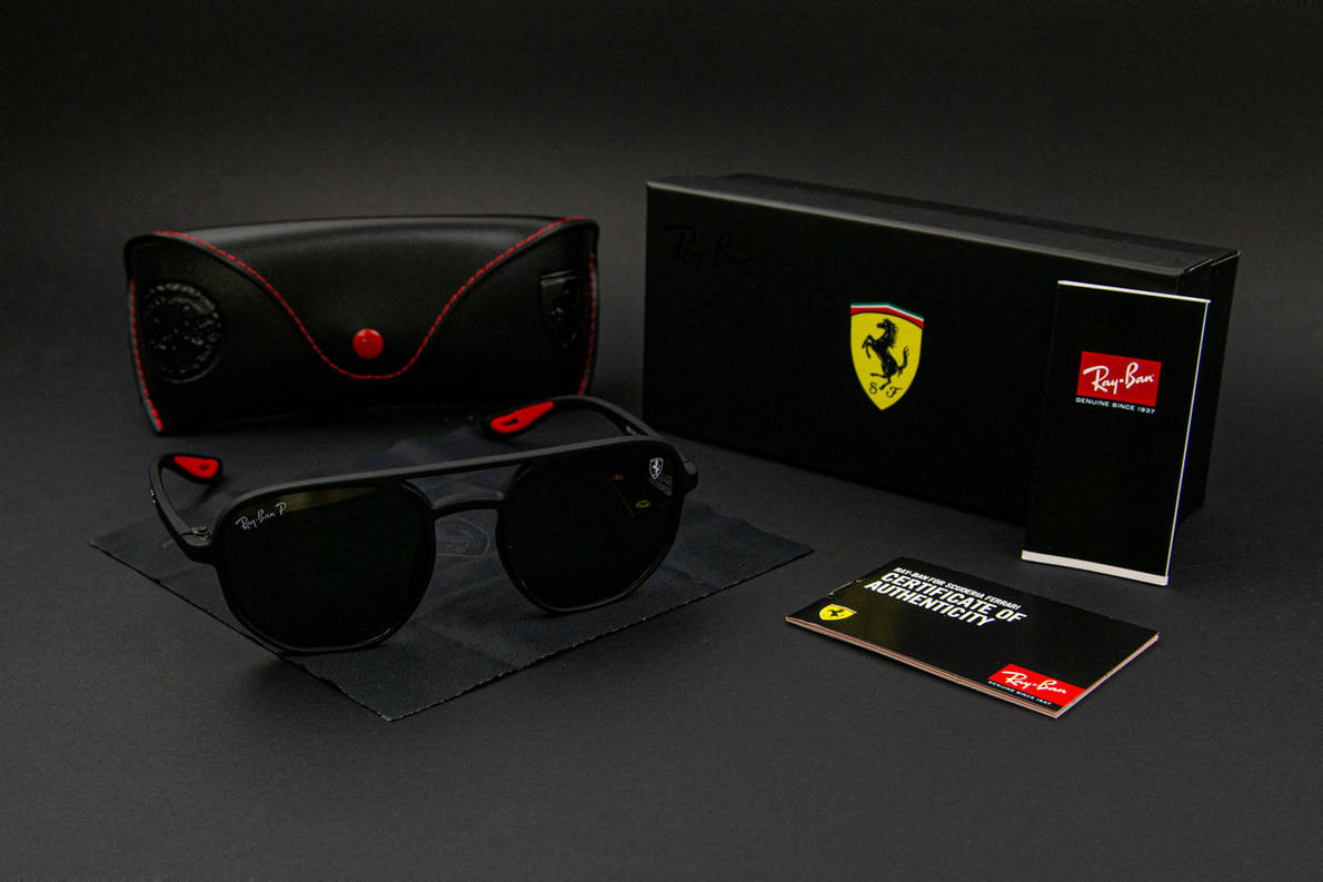 Сонцезахисні окуляри RAY BAN Ferrari поляризаційні UV400 (арт. RB1439), фото 1