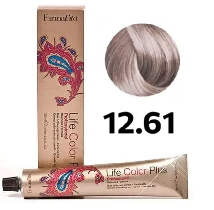 Стійка крем-фарба Farmavita Life Color Plus 12.61 Рожевий глянeць 100 мл, фото 1