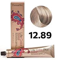 Стойкая крем-краска для волос Farmavita Life Color Plus 12.89 Cepeбpиcтый шик 100 мл