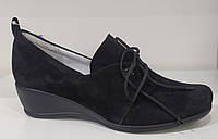 Туфли женские большого размера 40-42 из натуральной замши от производителя модель РМ2302