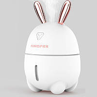 Ультразвуковой увлажнитель воздуха Humidifiers Rabbit 2 в 1, 300 мл, ночник с подсветкой, Кролик