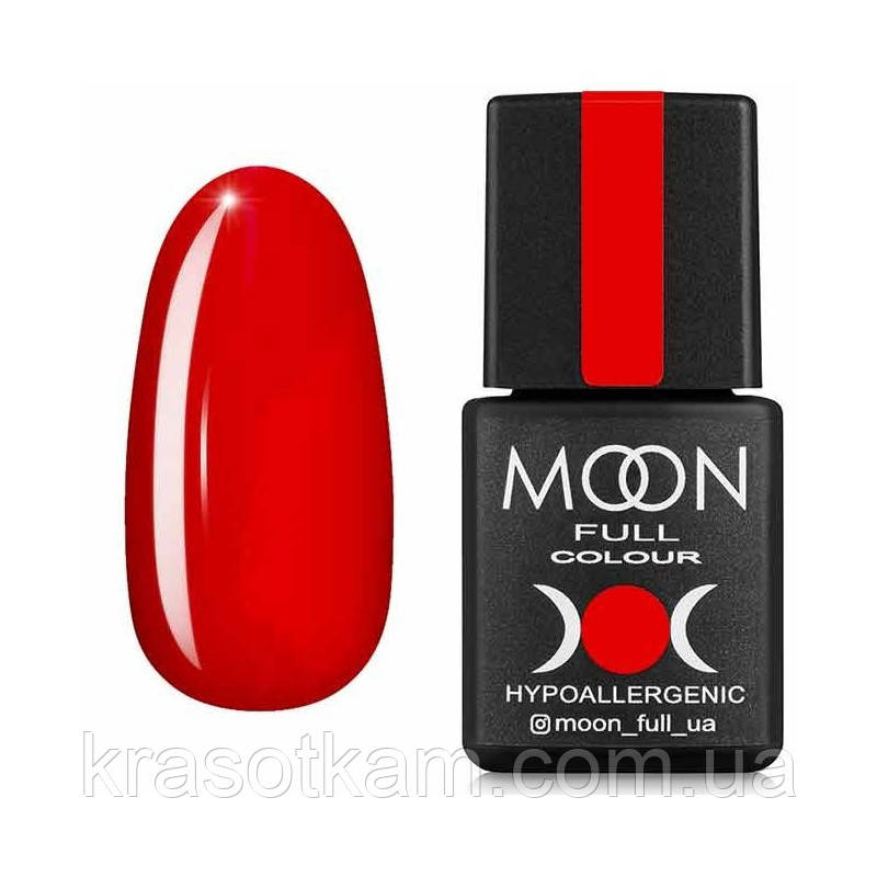 Гель-лак Moon Full Summer No617 класичний червоний, 8 мл.