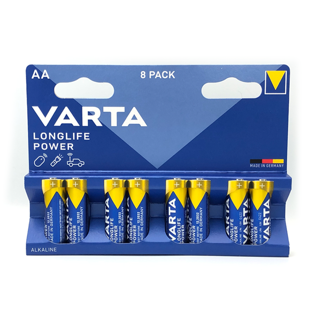 Батарейки AA / LR6 Varta Longlife Power Alkaline (8шт.)