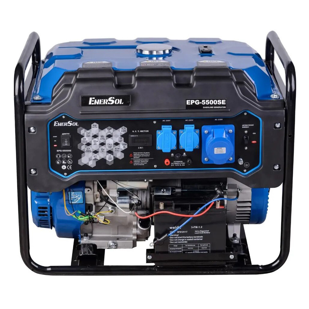 Генератор бензиновий EnerSol EPG-5500SE 5.5 кВт Синій/ Чорний