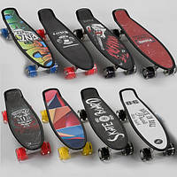 Скейт пенни борд для ребенка (8 видов, дека 55 см, колеса светятся) Best Board S-00635