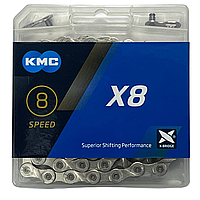 Цепь КМС X8, 1/2"х3/32" Silver 116L