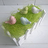 Набір пташки керамічні маленький набір 4 шт., фото 7