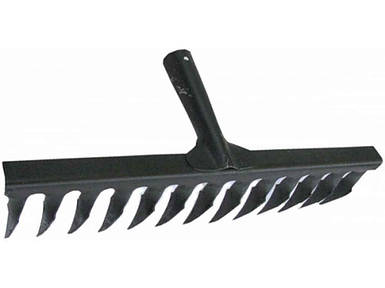 Граблі садові (дачні) мет.№2 (кручені) на заклеп., сірі ТМ ВОДОЛІЙ-ЯП FG