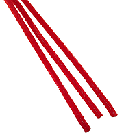 Синельная Проволока, Пушистая, Красный, 30×5мм, (10 шт)