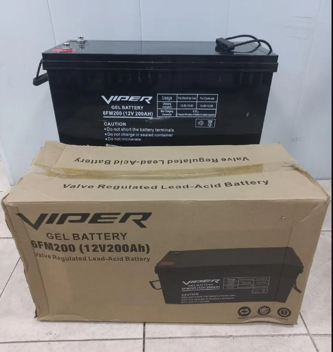 Акумулятор гелевий Viper 6FM200 12V/200AH 2023 року