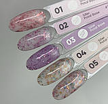 Siller Potal Base №3 (фіолетова з фіолетовою поталлю), 8 мл, фото 2