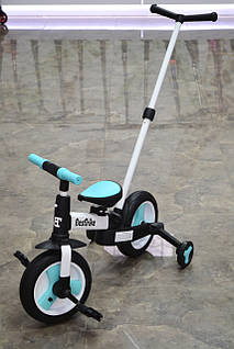 Триколісний велосипед-трансформер Best Trike з батьківською ручкою, блакитний