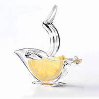 Соковижималка ручна Birdie Juicer Manual juicer сквізер, прес для шматочків лимона, лайма, часточок цитрусових, Transparent