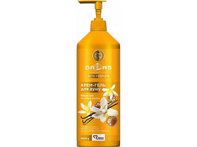 Крем-Гель для душу жіночий Масло Ши та пряна ваніль 1л ТМ DALLAS FG