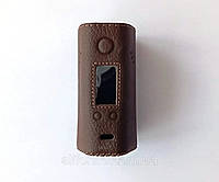 Кожаный чехол для бокс мода Wismec Reuleaux RX200 RX200S DNA200 Leather Case Hand Made Original коричневый