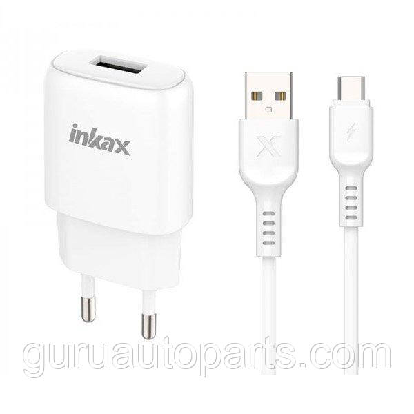Мережевий зарядний пристрій Inkax CD-95 з кабелем Micro USB, зарядка для телефону