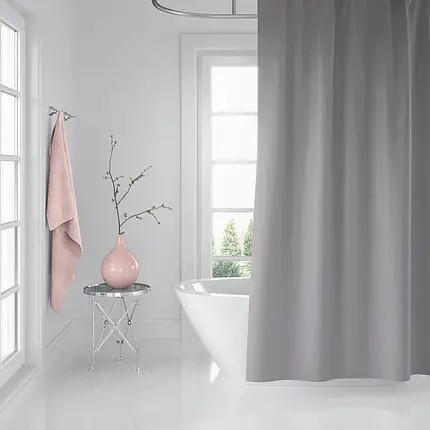 Штора для ванної Tropik (Jackline) Grey Туреччина 180*200 см