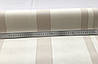 Світлі німецькі шпалери 897619, у смужку пастельного бежевого кольору, на білому тлі, тиснені в дрібний рубчик, фото 6