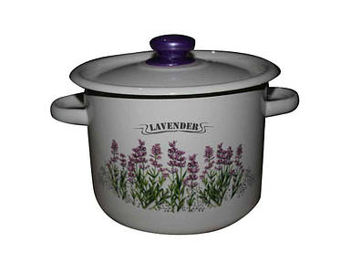 Каструля емальована 2,0л/2 циліндрична Лаванда (I1610/2) ТМ IDILIA FG