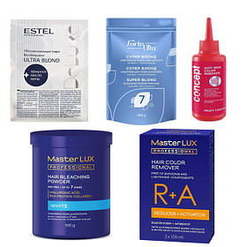 Знебарвлення, спецзасоби