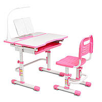 Шкільна парта і стілець регульовані за висотою для дому | Cubby Botero Pink