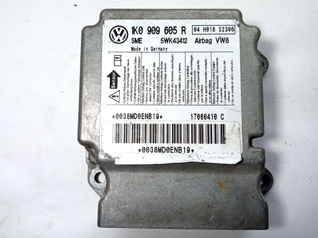 Електронний блок керування airbag 1K0909605R / 5WR43412