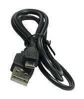 USB-micro USB 80 см круглый черный