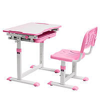 Детская одноместная стол-парта со стулом для детей школьников | Cubby Sorpresa Pink