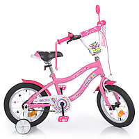 Велосипед детский PROF1 Y14241 14 дюймов, розовый от IMDI
