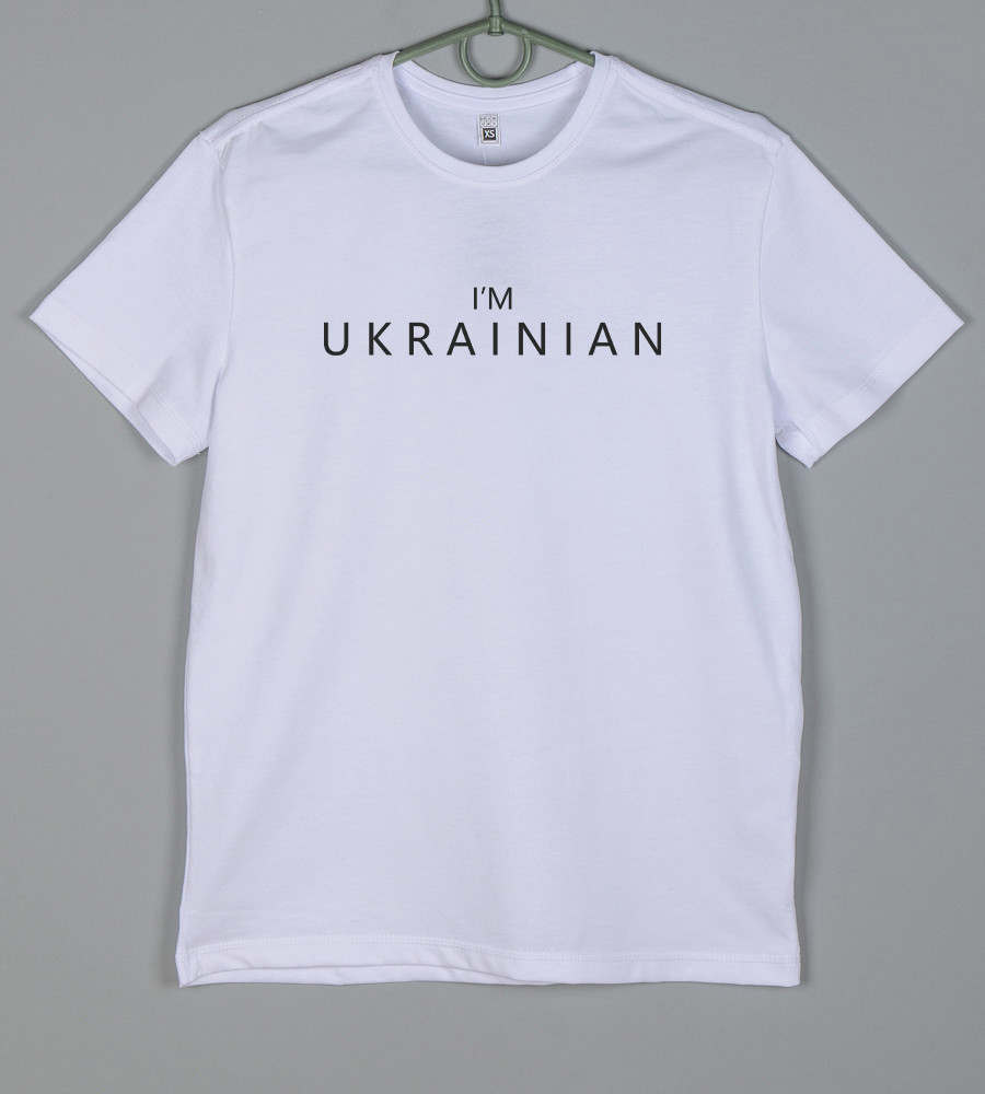 Футболка юніор I'm Ukrainian Білий 2302п, XS (1шт)
