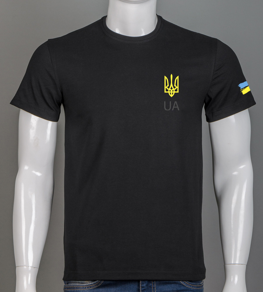 Футболка чоловіча Тризуб UA Чорний 2306м, L (1шт)
