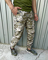 Тактические пиксельные штаны "Terra" светлые армейские весенние осенние , Военные брюки карго на резинке