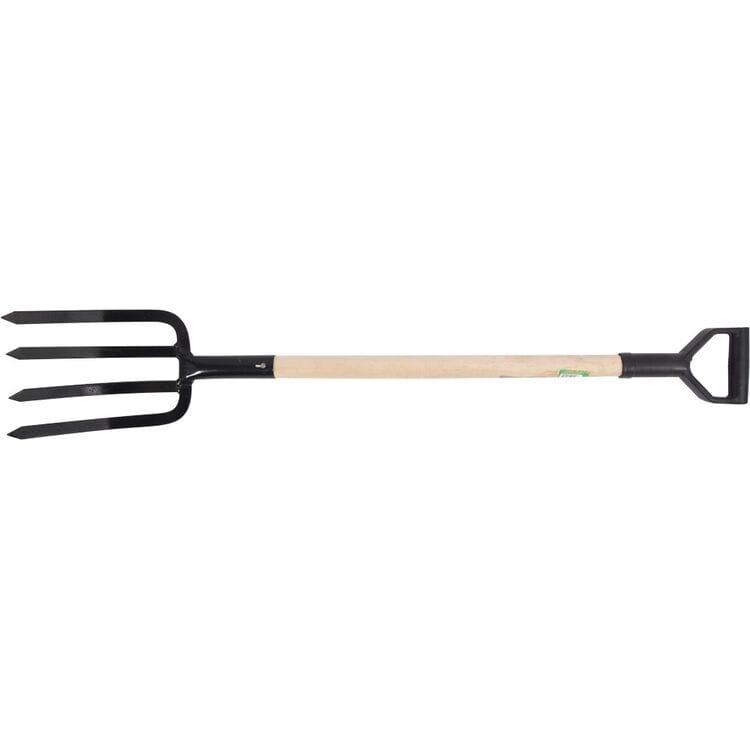 Вила садові з дерев'яною ручкою FLO 122 см 4 зуби, фото 1