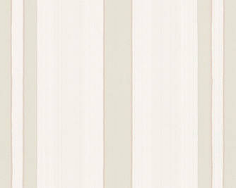 Світлі німецькі шпалери 897619, у смужку пастельного бежевого кольору, на білому тлі, тиснені в дрібний рубчик