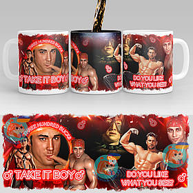 Чашка-хамелеон STAR 330 мл з приколом Ґачимучі "Take it boy"