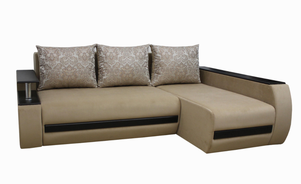 Угловой Диван Garnitur.plus Граф Светло-бежевый 245 См (DP-210 ...