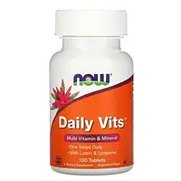 Витаминно-минеральний комплекс Now Foods Daily Vits Multi Vitamin and Mineral 100 табл