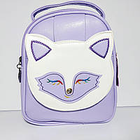 Рюкзак-сумка дитяча для дівчинки бузковий лисеня