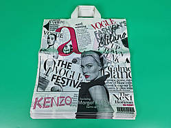 Поліетиленовий пакет із петлевою ручкою середній розмір 40х42 "Мадам" Леоні 25 шт/уп.