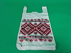 Майка пакет (28+2*7,5х49) Україна" Орнамент " (100 шт.)