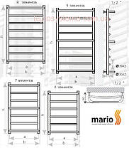 Сушарка для рушників MARIO Люкс 900/530/500 водяна , фото 2